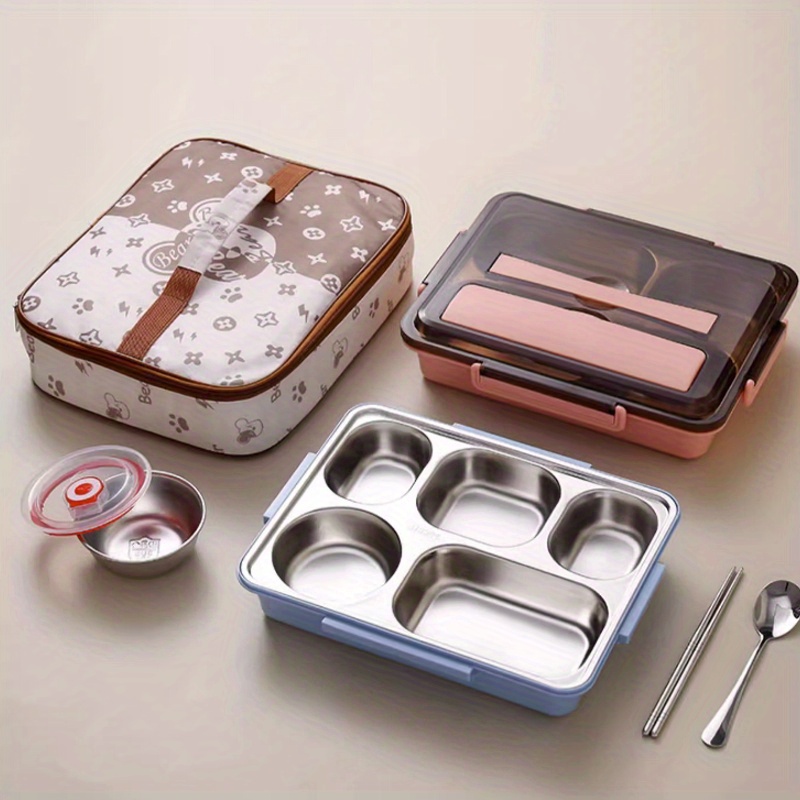 Stainless Steel Lunch Box Container Metal Snack Box 2/3 - Temu