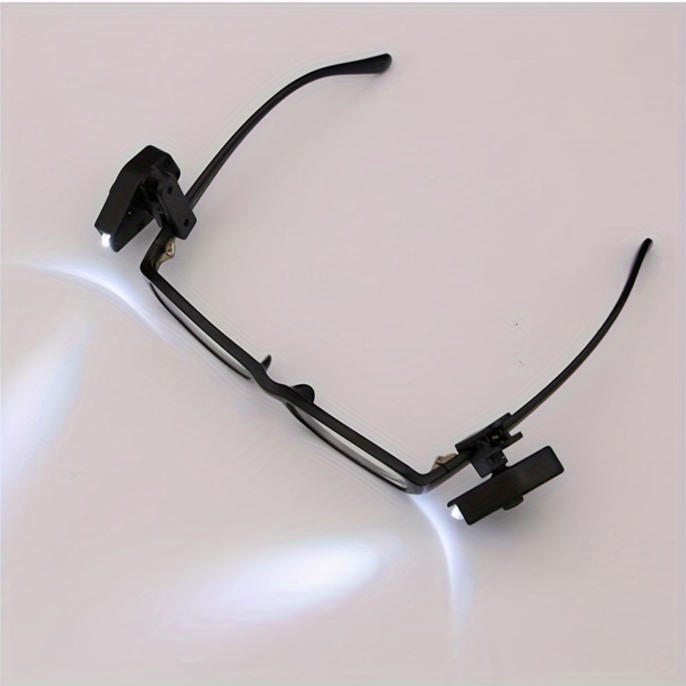 button operated battery powered led eyeglass light led bulb led eyeglass clip on book light flexible universal adjustable mini reading light