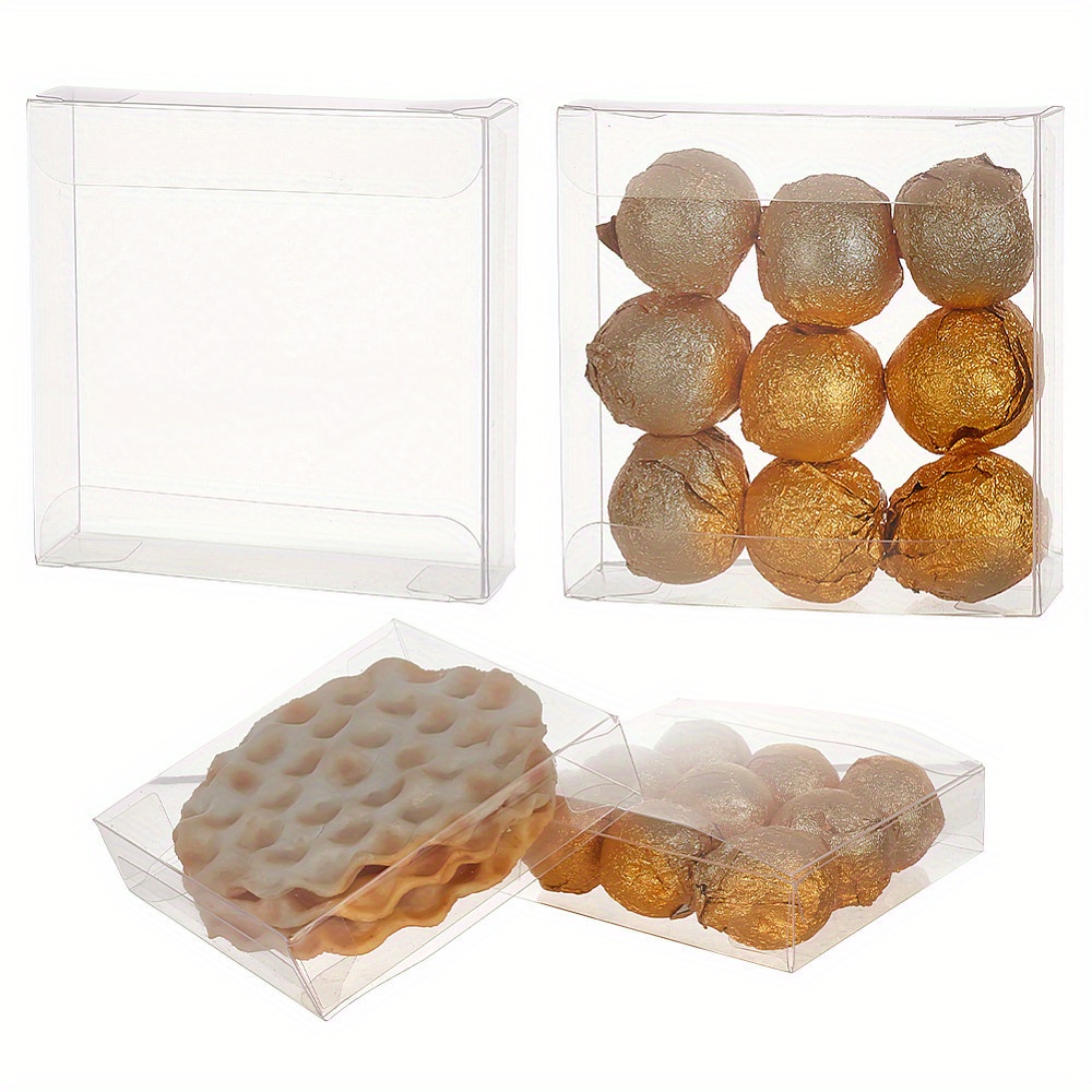 

30pcs Transparent Plastic Gift Boxes, 8.0x8.0x2.01cm/3.15x3.15x0.79inches, Clear Rectangle Storage Cases, Easy , Presents, Party Favors, Items -jewelry Making Display & Packaging Supplies