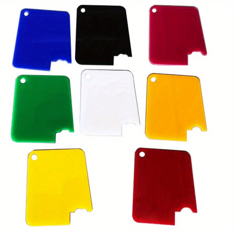 TEMU Car Body Sealant Scraper Tool Set 8pcs Plastic Scraper On The Side Of The Car Door Shape As Auto