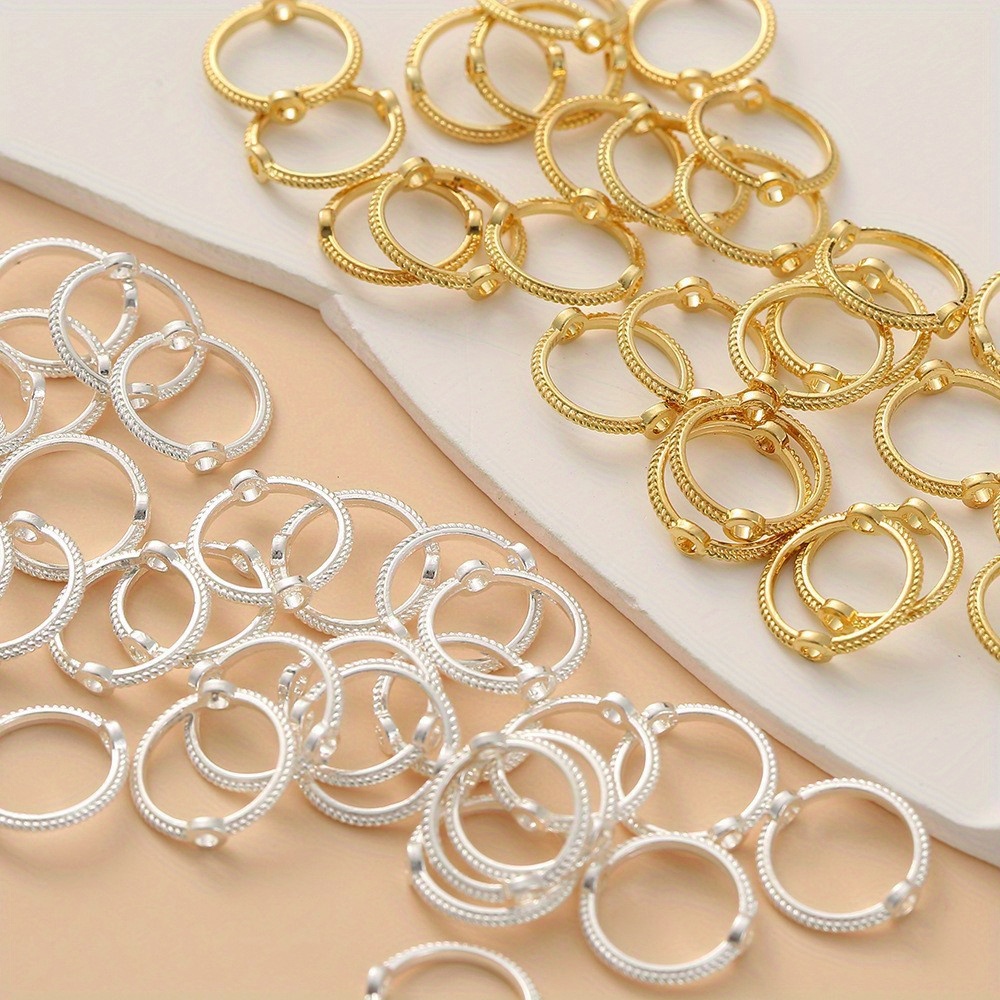 

100pcs Double , Twisted , Making Accessories, Beading Component, Set For Necklaces And Bracelets -jewelry