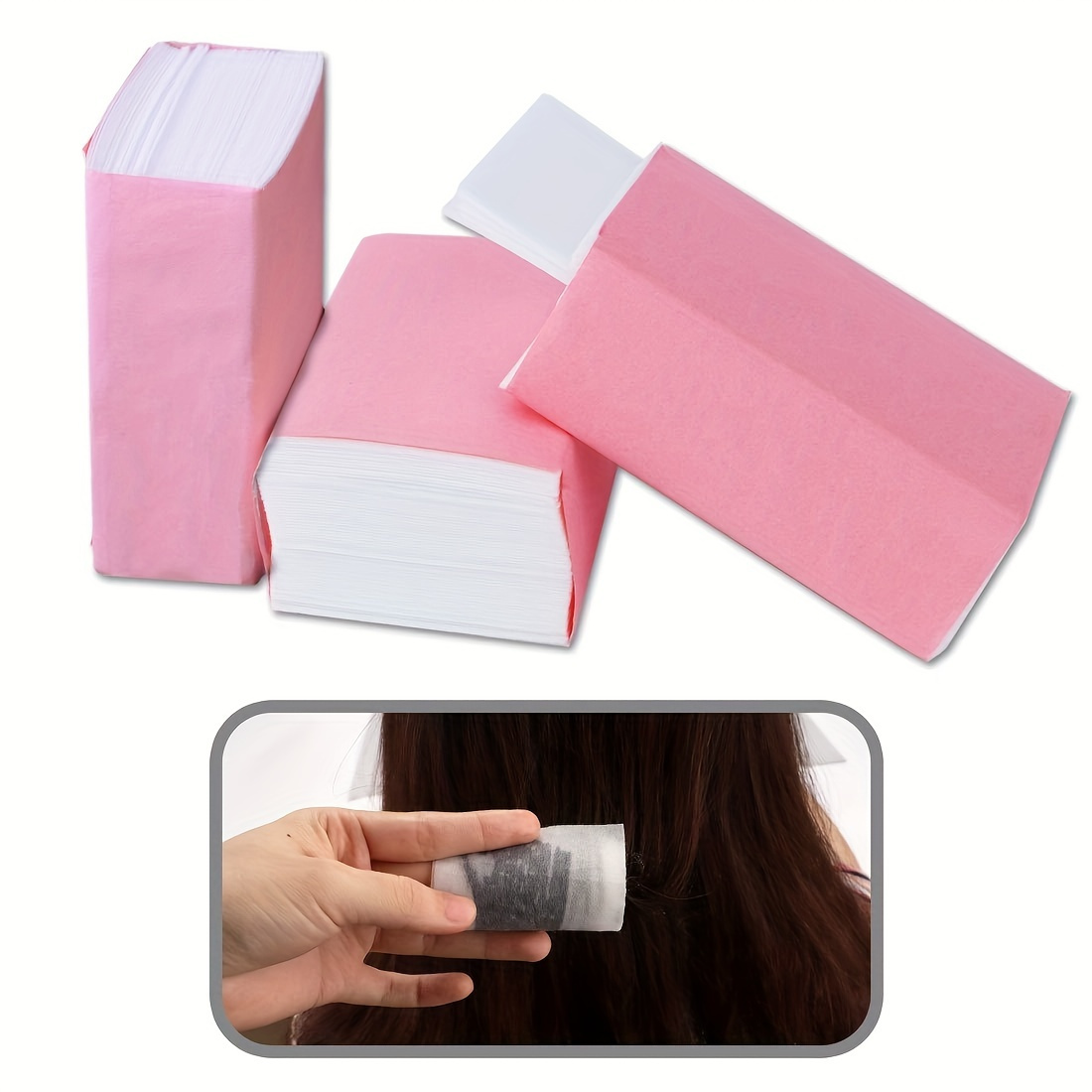 

130pcs/pack Professional Barber Salon Perm Paper For Hair Curling And Styling, Durable Hair Perm Paper