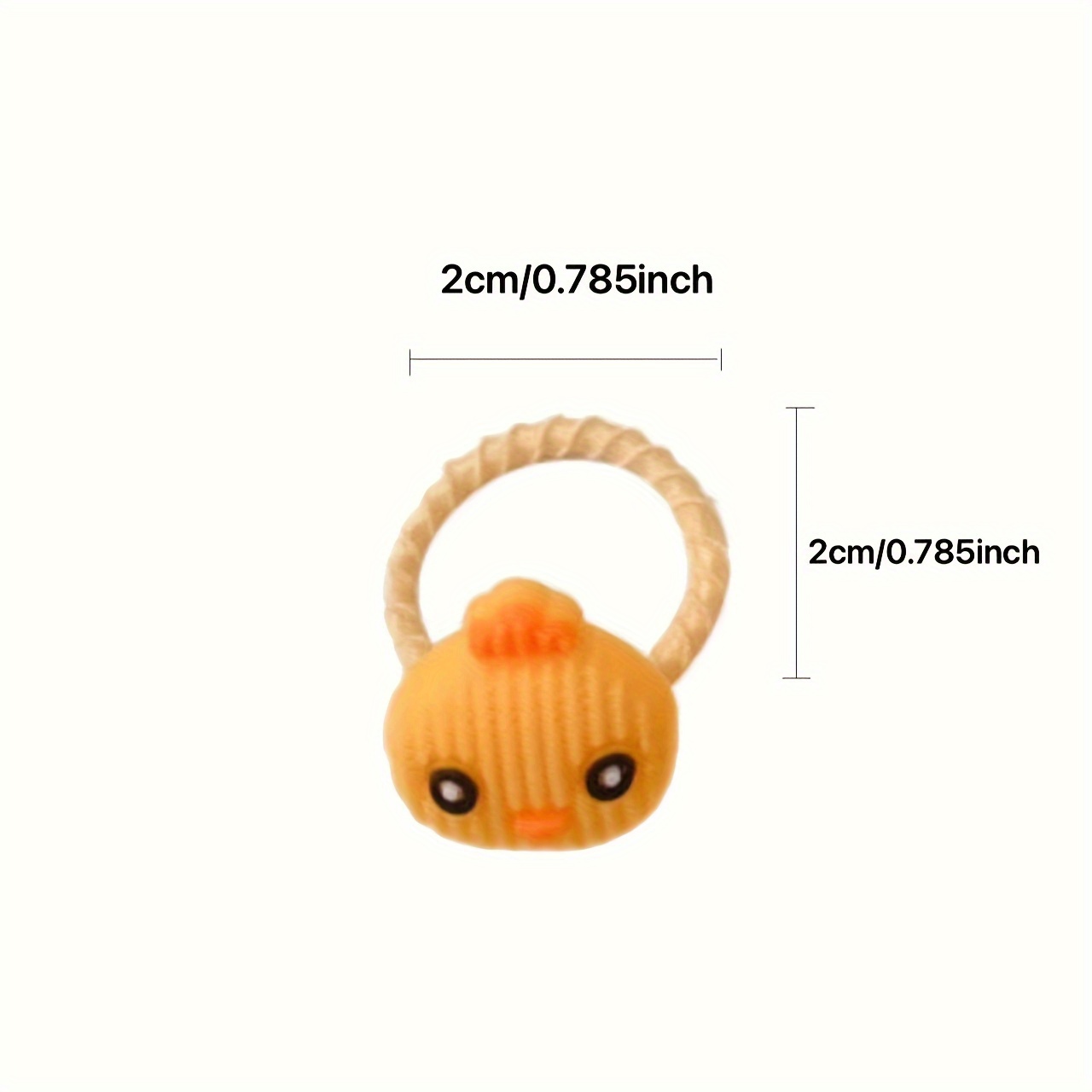 100pcs Random Color Cute Cartoon Elastic Hair Bands