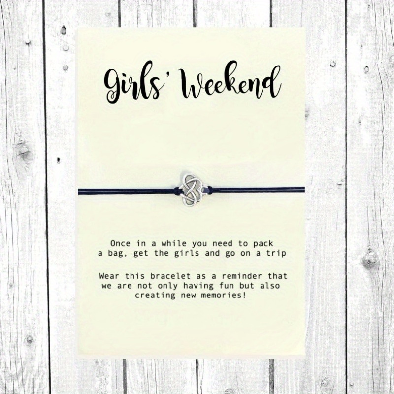 

1pc Girls Weekend Bracelet, Best Friend Bracelets, Girls Trip Gift