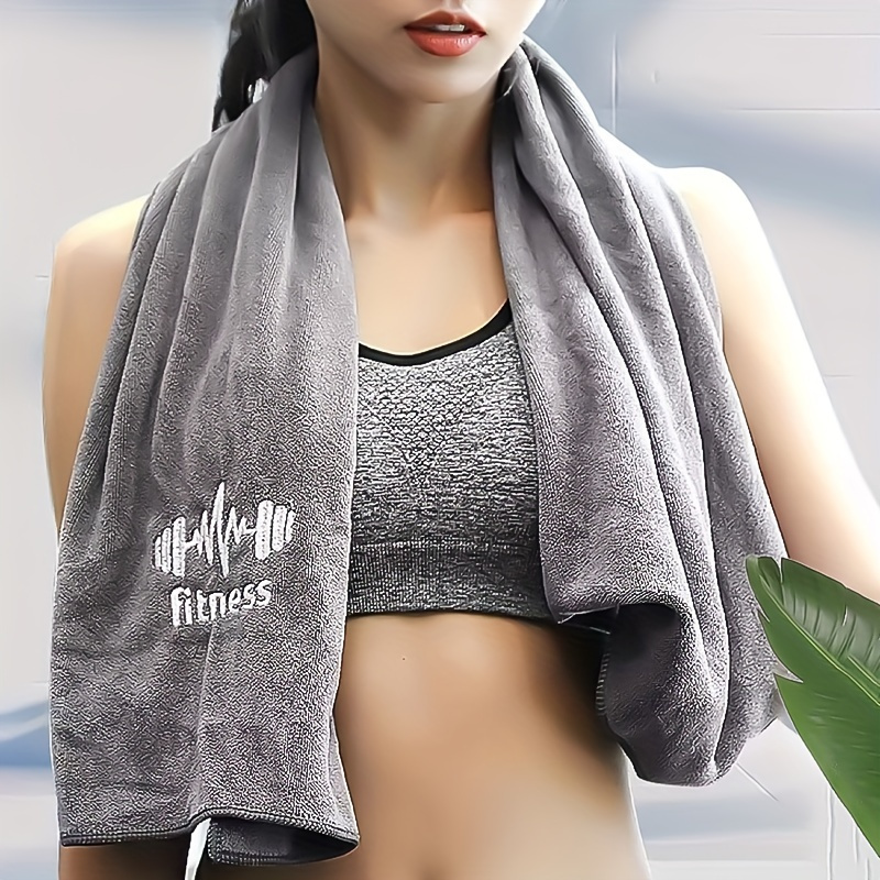 

1pc Thickened Fitness Towel, Quick Drying Sports Towel, For Sports, Fitness Training