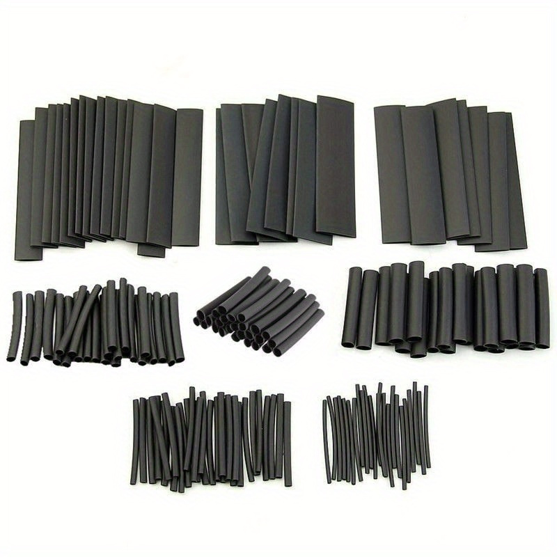 127pcs Electrical Connection & Wire Wrap Cable Protection Kit - 2:1 Waterproof Shrinkage, Rubber Cable Sleeving, Electrical Wire Protection, Wire Protection, Electrical Cable Protectio