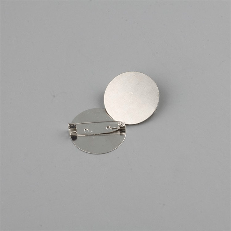 10pcs 2D Flat Brooch Base Flat Disc Jewelry Accessory