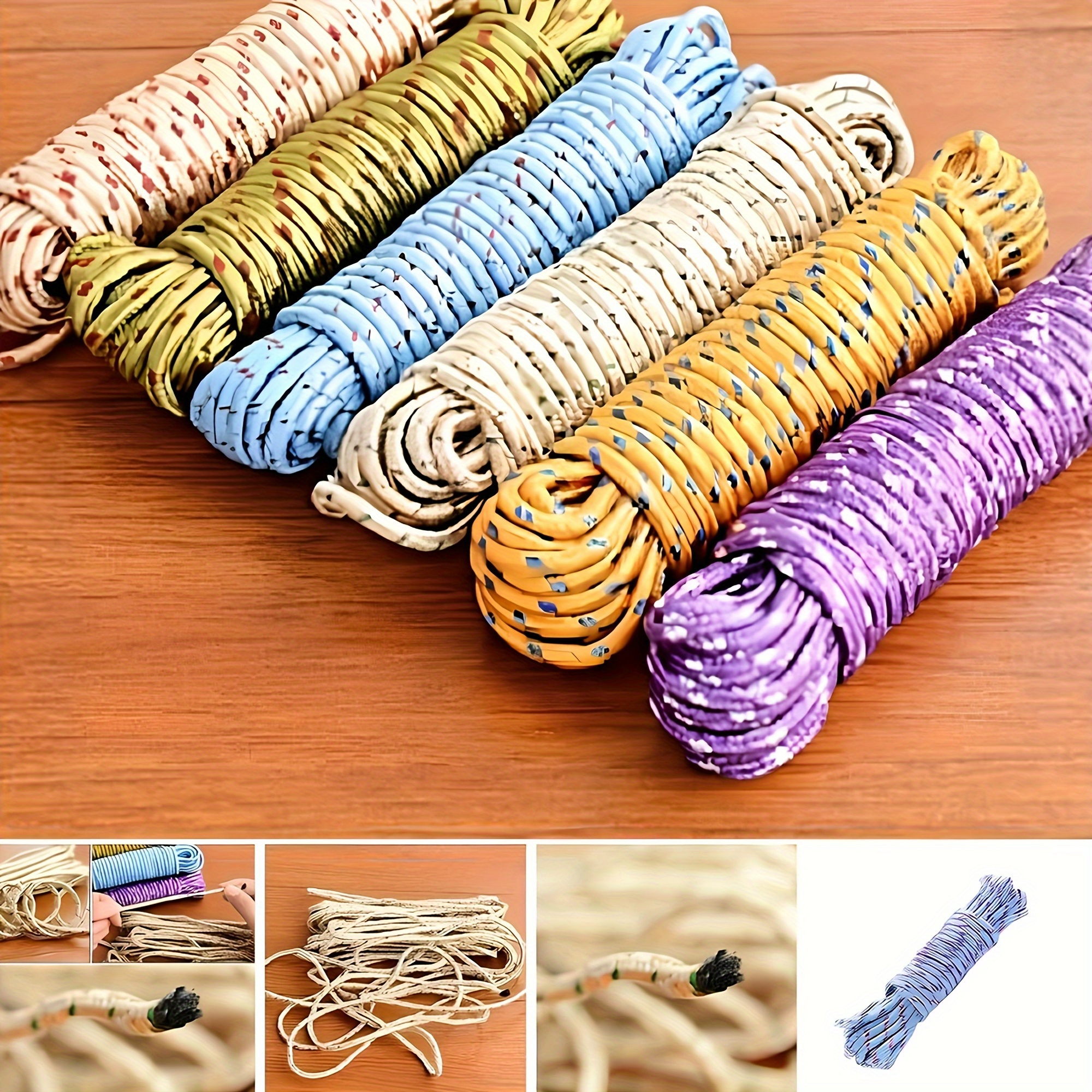 Buy Cloth Drying Rope with Hooks (Pack of 1) Elastic Cloth Hanging Rope for  Cloth Drying with 12 Clips Cloth Rope for Drying Clothes for Travel Home  Outdoor Kapde Sukhane ki Rassi