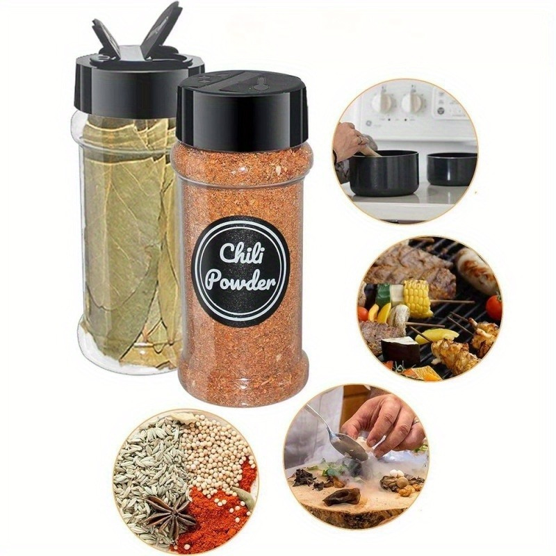 1 3pcs spice jar spice bottle seasoning bottle kitchen seasoning jar creative monosodium   bottle outdoor pepper shakers for kitchen camping picnic bbq seasoning storage with shaker pour lid home kitchen supplies bbq accessaries details 4