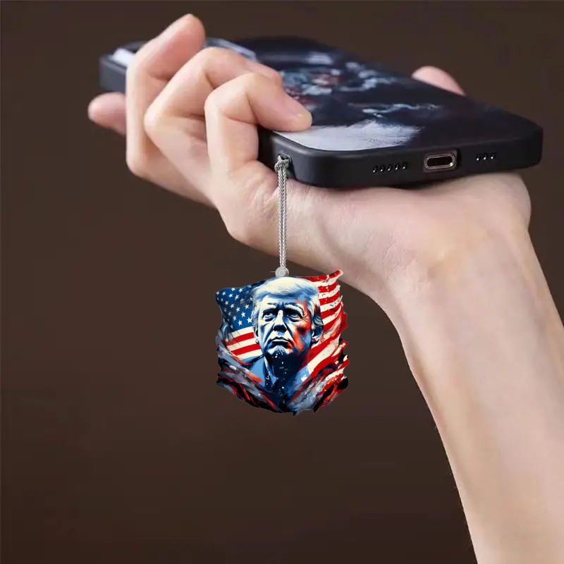 Trump 2024 Take Back America Acrylic Car Ornament and Keychain