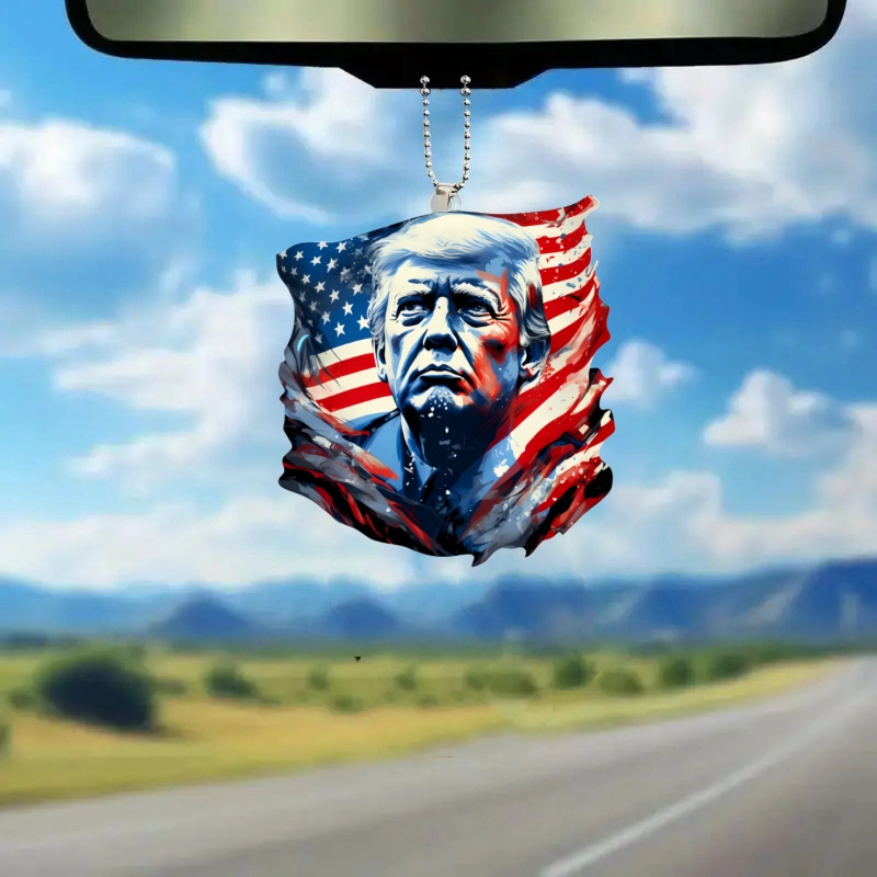 Trump 2024 Take Back America Acrylic Car Ornament and Keychain