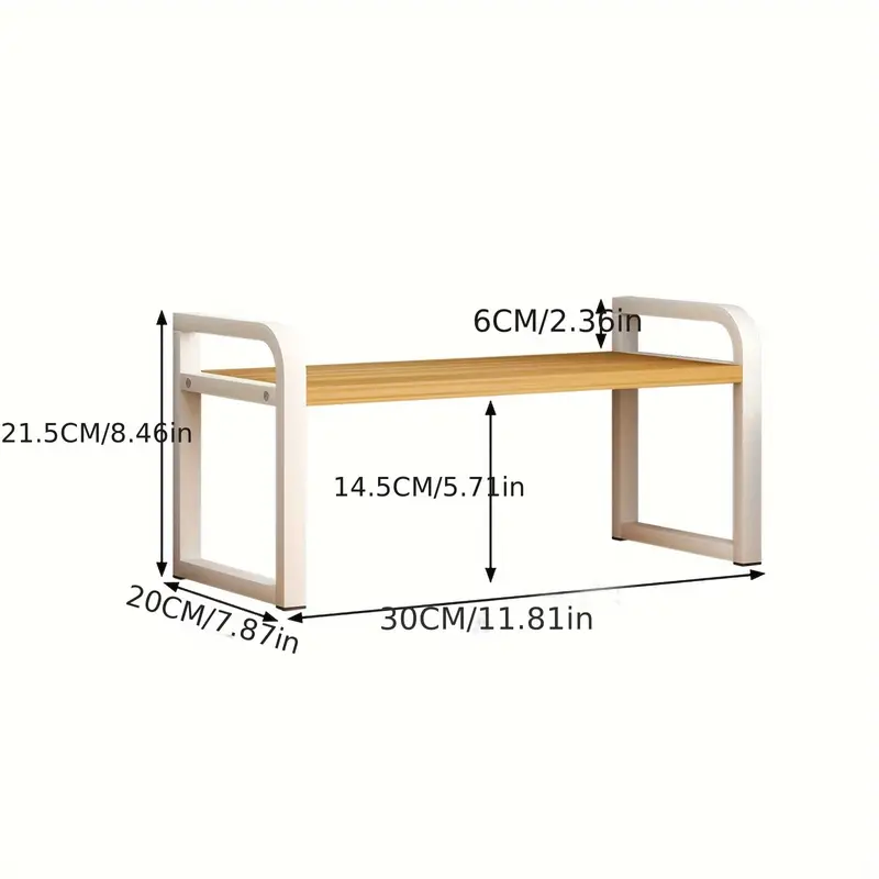 1pc storage rack multifunctional desktop bookshelf with adjustable height multi layer integrated floor bookshelf for kitchen bedroom and study room home organizers and storage home accessories details 2