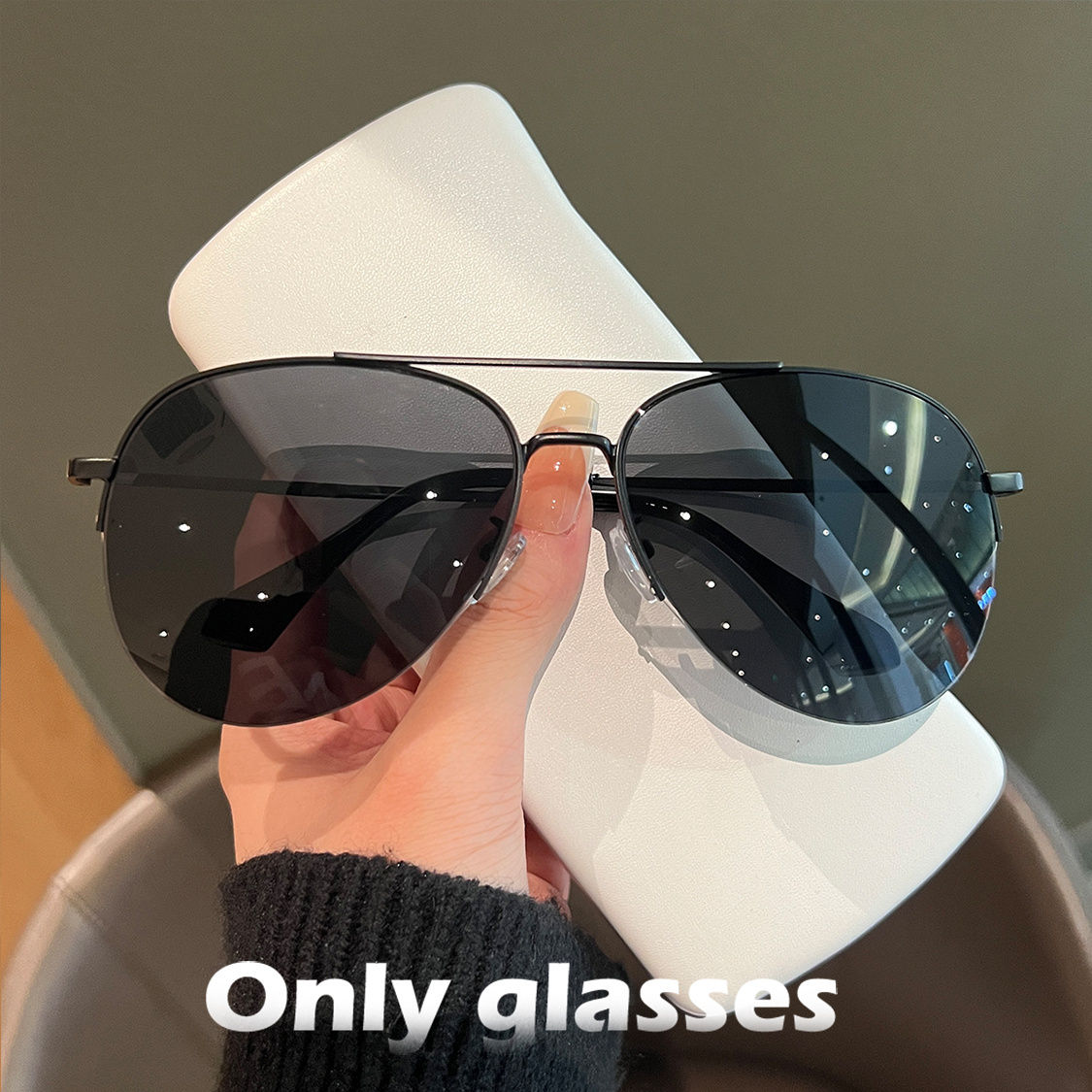 

Polarized Aviator Fashion Fashion Glasses For Women Men Double Bridge Mirrored Metal Sun Shades For Driving Beach Travel