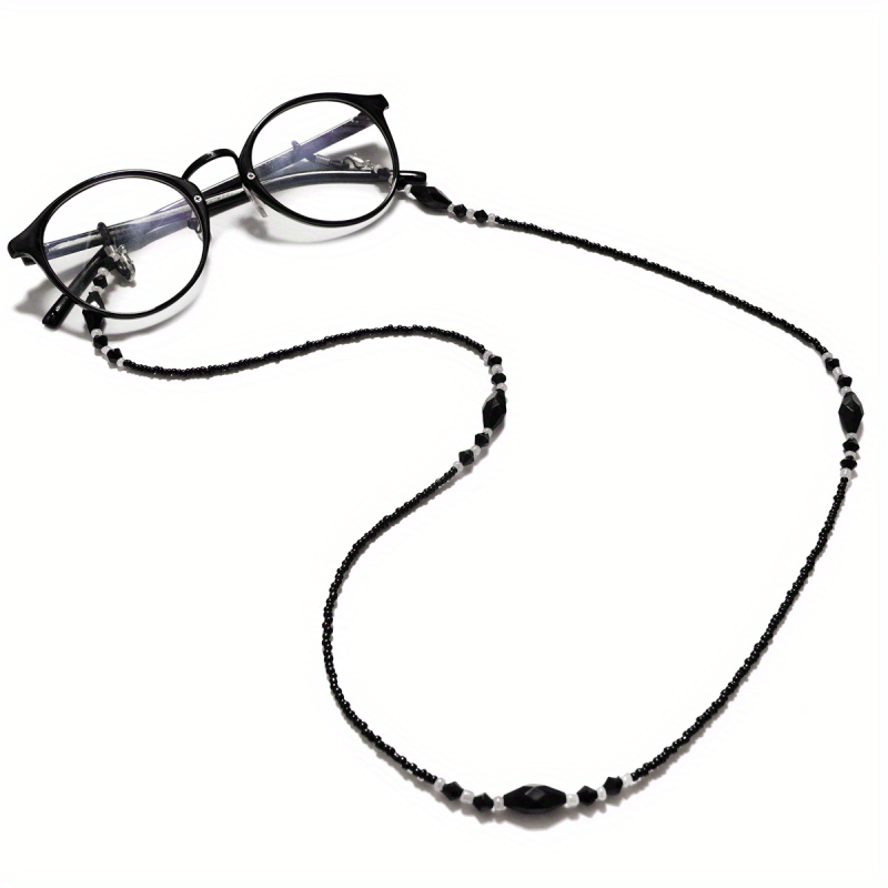 Eyeglass Holder Sunglasses Chain Black Vintage Anti Slip