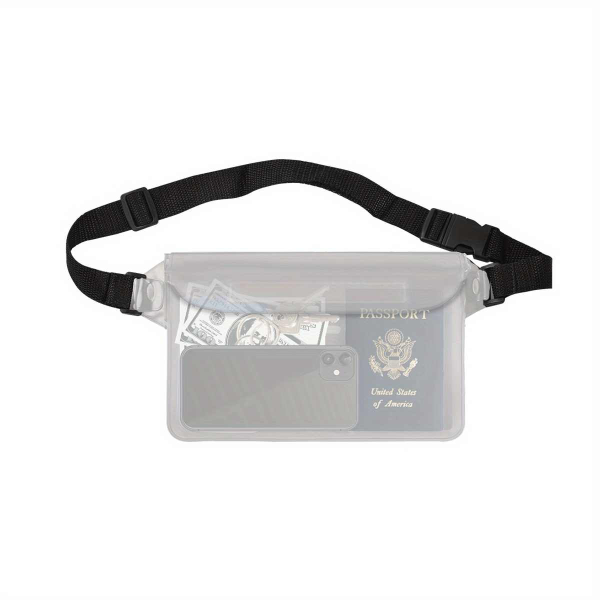 Waterproof Pouch Bag Adjustable Waist Strap Swimming Diving - Temu