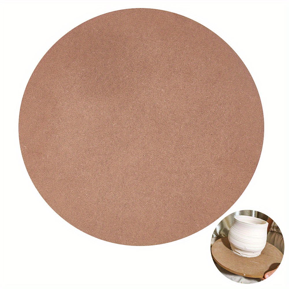 1pc Of Mdf Wood Boards For Drying Ceramic Clay, Suitable For Ceramic Crafting Tools, Flat Round Shape, Measuring 30x0.9 Cm