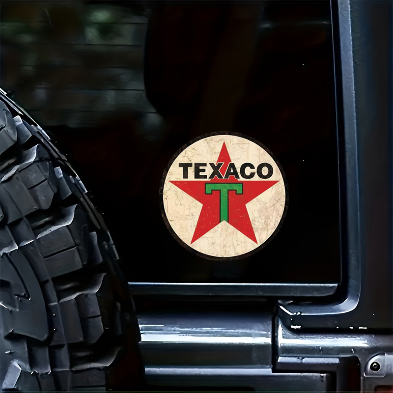 

Retro Texaco Sign Window Bumper Sticker Decal