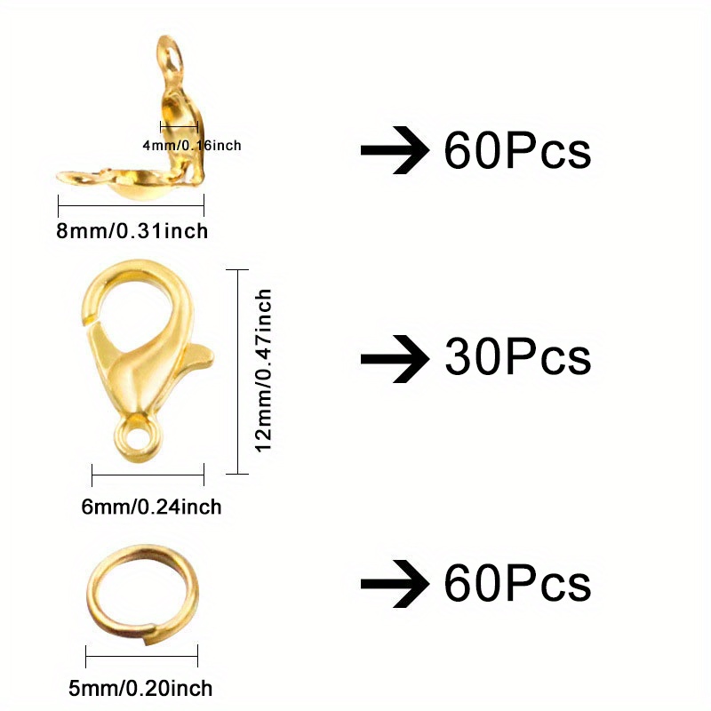 150pcs DIY Jewellery Kit with Clasps and Connectors