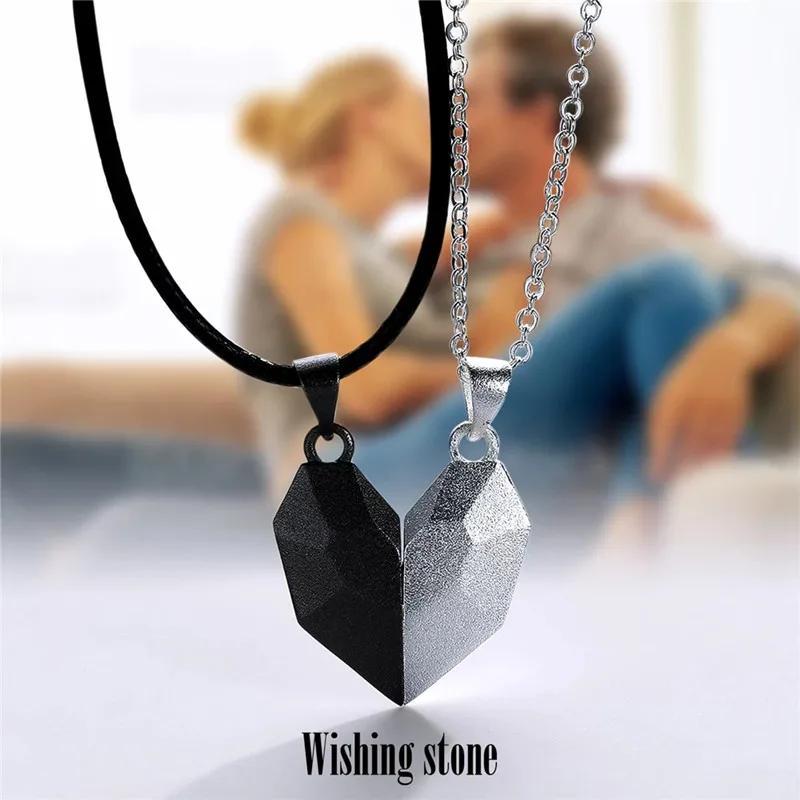 fashion gothic style heart shape pendant necklace for men women party gift necklace jewelry details 0