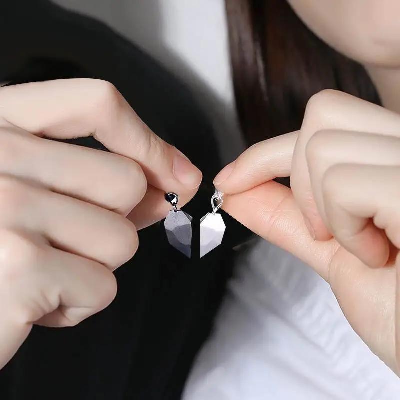 fashion gothic style heart shape pendant necklace for men women party gift necklace jewelry details 1