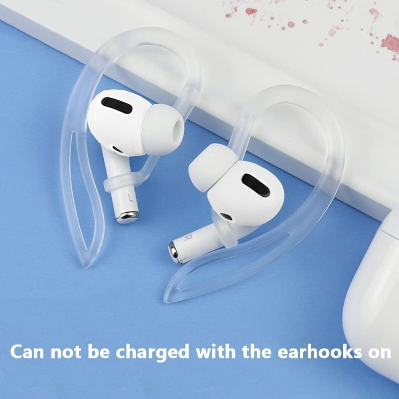 

Ear Hooks Compatible With Airpods Pro 2nd Generation And For Airpods Pro Accessories Compatible With Airpods 3/2/1 Gen (transparent)