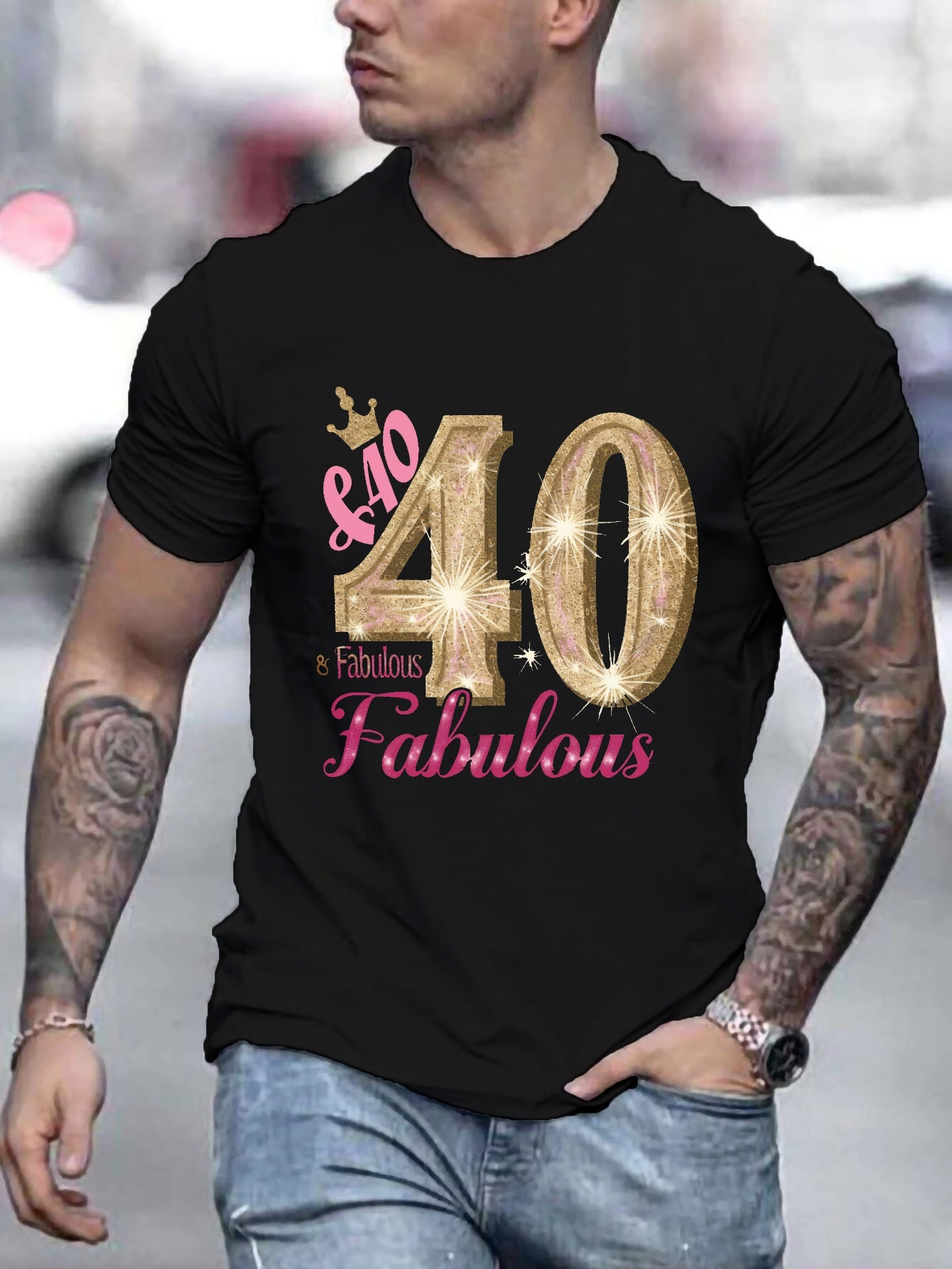 T-shirt whit maxi print main image 0