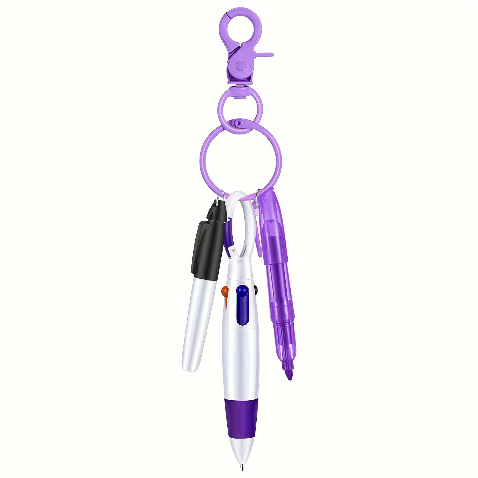  DOUB Mini Highlighter Set Nurse Pens for Badge include  Highlighter Permanent Marker Pen With Nursing Keychain Clip : Office  Products