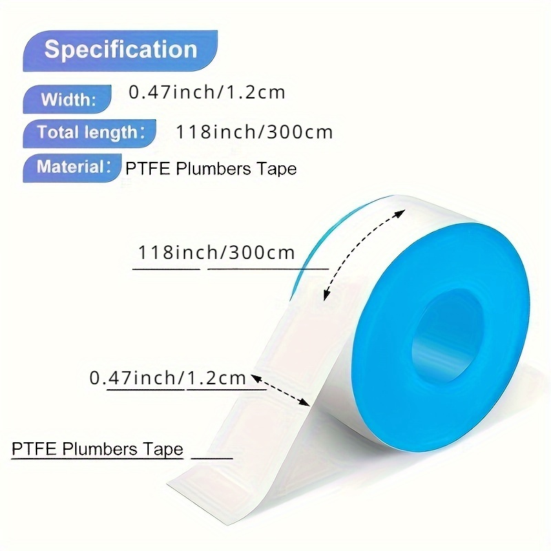 Pipe Tape, PTFE Sealing Tape, Plumbing Thread Sealing Tape