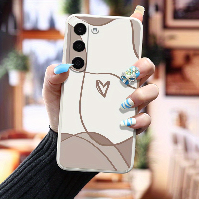 

Simple Design Pattern Silicone Phone Case, Suitable For Samsung Galaxy S24 Ultra S23 Plus S22 + S21 S20 Fe S10 A72 A54 5g A53 A52 A52s A51 A33 A32 A23 A22 A21s A15 A14 A13 A12 5g