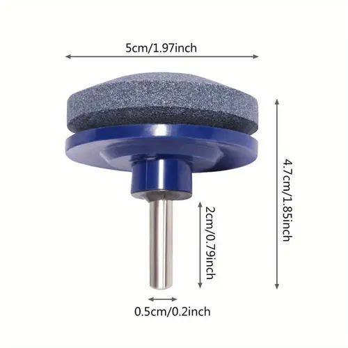 lawn mower blade sharpener rotary drill attachment for sharpening blades durable with abrasive surface outdoor lawn care maintenance blade sharpening accessory blade sharpener durable metal construction