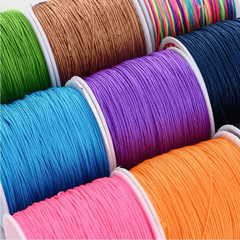 30 Meters Colorful Nylon Thread Cord Rope Diy Beading - Temu