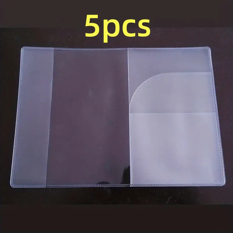 5pcs Waterproof Pvc Passport Covers, Clear Passport Protectors, Frosty Passport Holders