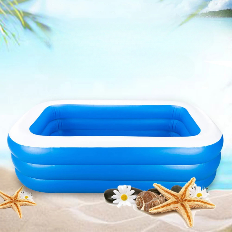 

1 Pack, Large Inflatable Outdoor Swimming Pool Family Padding Pool Pvc Inflatable Framed Removable Summer Waterpark Fun Bathtub For Indoor Outdoor Yard Pool