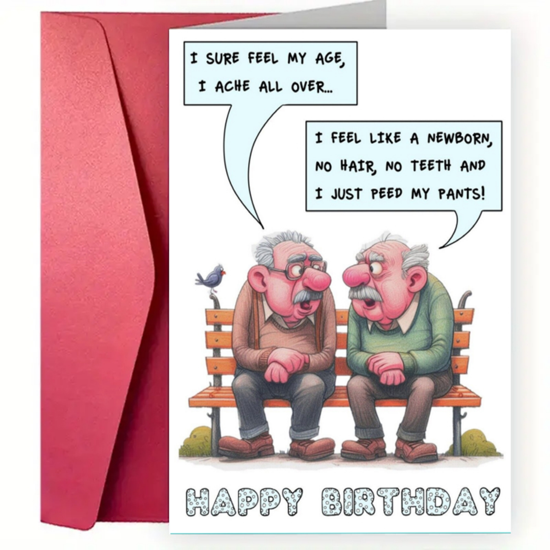 

1pc Funny And Creative Greeting Card, Brother Birthday Greeting Card, Humor Anniversary Greeting Card, As Gift For Relatives Friends Family, Scene Decor, Holiday Decor,