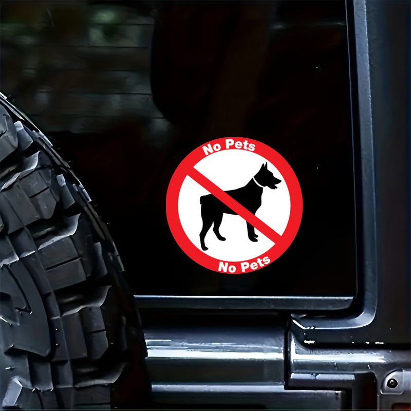 

No Pets Dog Sign Shops Restaurants Sticker Decal Safety Sign Car Vinyl Decal