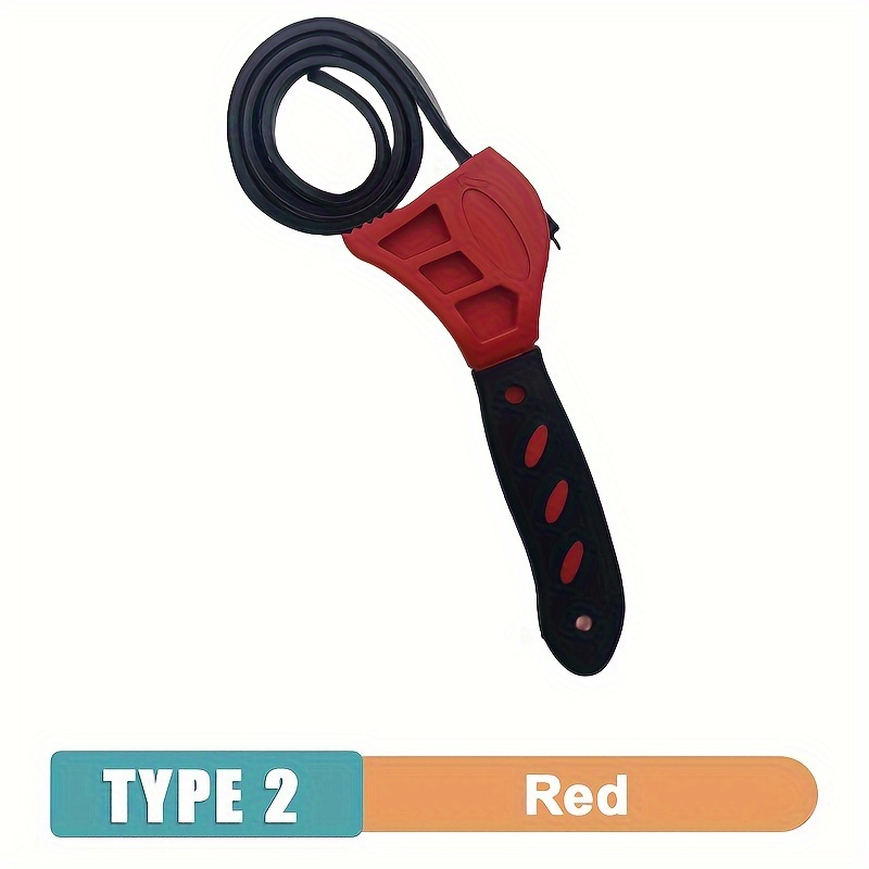 1pc 6-inch Multifunctional Belt Wrench, Plastic Adjustable , Auto Repair Filter, Multifunctional Tool