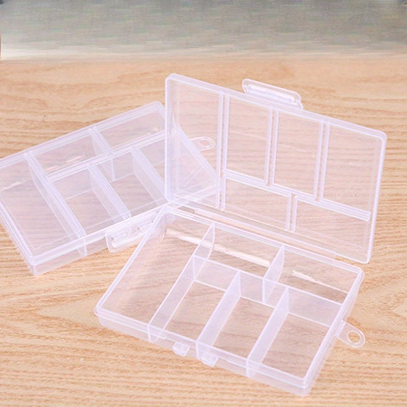 10 Compartments Detachable Transparent Plastic Storage Box - Temu Canada