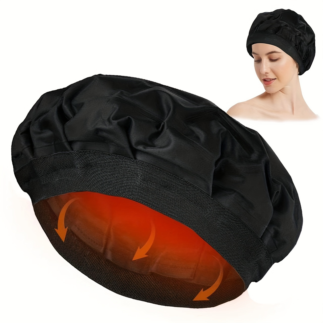 

1pc Deep Conditioning Hot Cap Without Cord Steamer Deep Hair Care Cap, Useful Practical Convenient Professional Hair Styling And Care Steam Cap