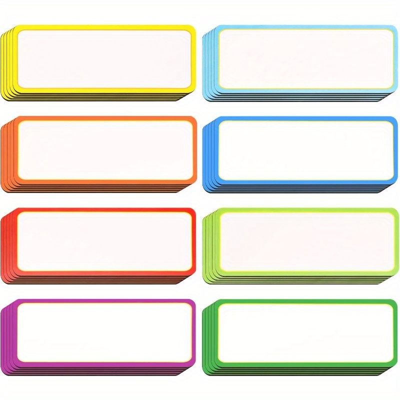 

40-piece Flexible Magnetic Dry Erase Labels 3.2" X 1.2" - Reusable Name Tags For Classroom, Office, Home Whiteboards, Refrigerator, Lockers & Crafts