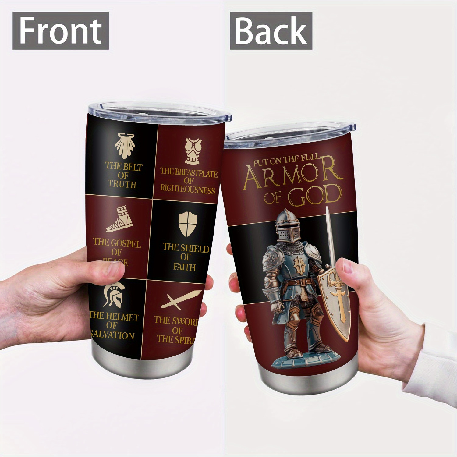 1pc gifts for men women religious gifts ideas fathers day christmas gifts birthday gifts for men gifts coffee mug of god stainless steel tumbler 20oz details 3