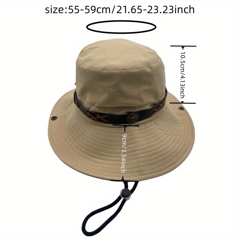 Monochrome Unisex Bucket Hat Rolled Brim Adjustable Boonie Hats Spring  Summer Breathable Sunshade Sun Hats Suitable For Outdoor Cycling,  Mountaineerin