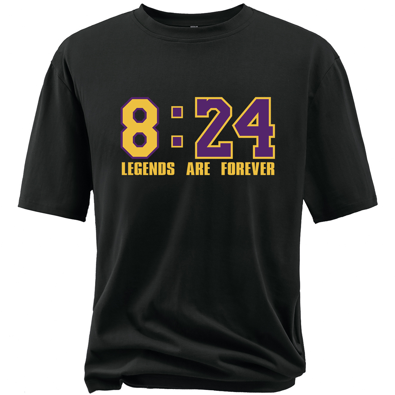 

Plus Size Men's 8: 24 Print Creative Top, Casual Short Sleeve Crew Neck T-shirt, Men's Clothing For Summer Outdoor