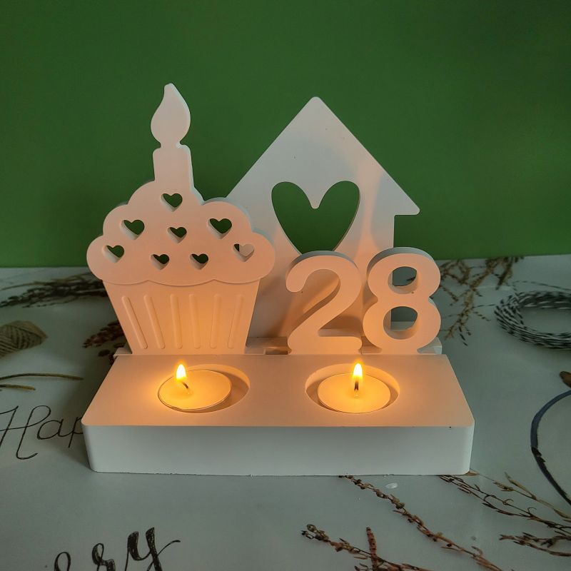 

1pc Numbers Shape Silicone Mold, Diy Candle Mold, Diy Aromatherapy Candle Holder Diy Art Craft Mold For Festive, Birthday & Anniversary, Home Decor, Housewarming Gift