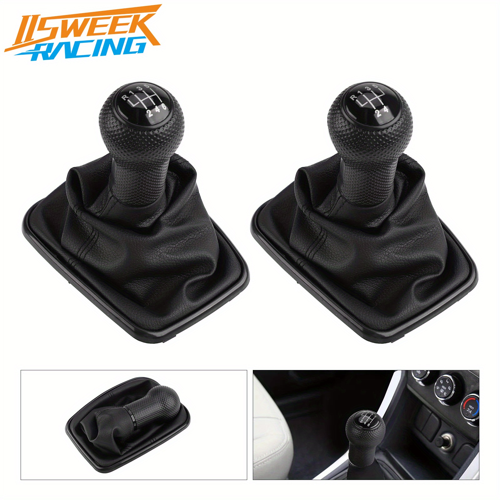 

5/6 Speed Gear Shift Knob Lever Shifter Gait Boot 12mm For Volkswagen 1999-2005 For Vw For Golf 4 Iv Mk4 R32 For Mt