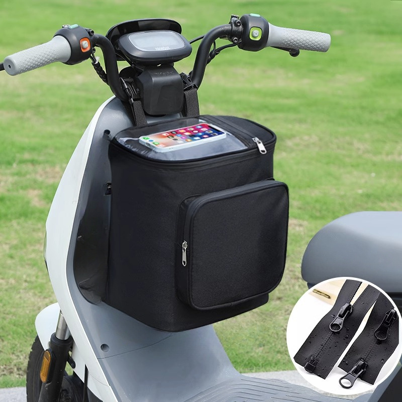 

1pc Electric Bike, Motorcycle, Bicycle Helmet Hanging Bag, Waterproof Front Bike Bag, Portable Cart Bag Organizer