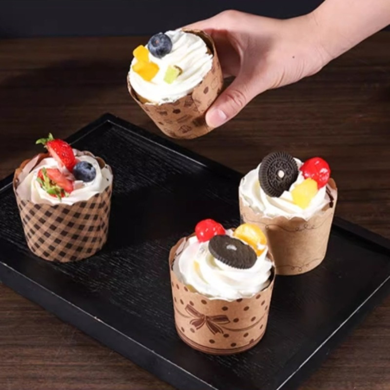 

50pcs, Muffin Cups, Disposable Cupcake Cups, Paper Cupcake Liners, Muffin Molds, Baking Tools, Kitchen Gadgets, Kitchen Accessories