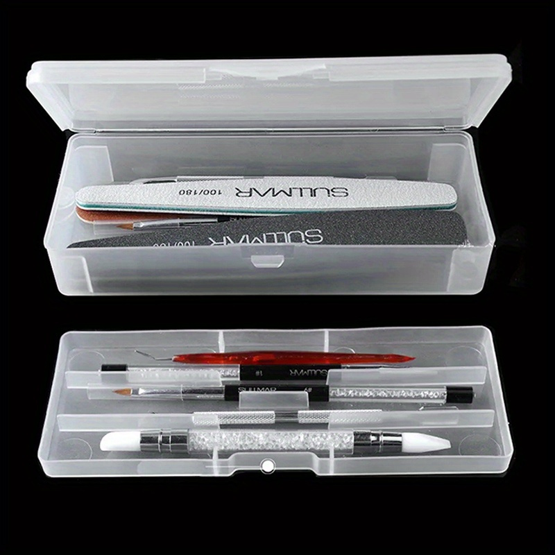 

Double- Art Organizer Box - Detachable, Odorless Storage For Brushes, Buffers & Accessories