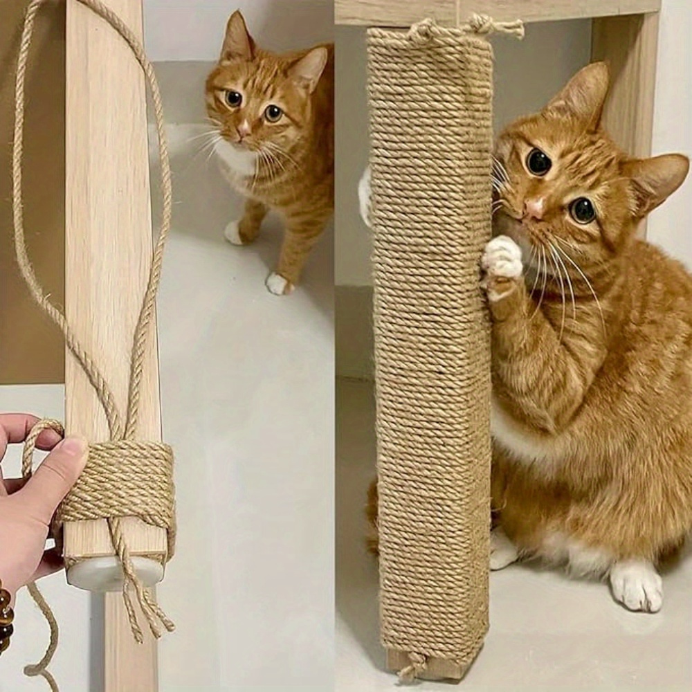 Jute Rope Diy Cat Scratching Post Furniture Renovation - Temu