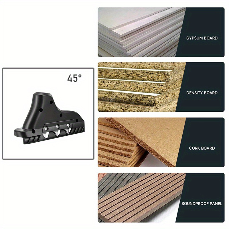 1pc heavy duty plasterboard cutter cut edge chamfer professional drywall gypsum board woodworking trimmer tool ergonomic grip for precise 45 angled cuts ideal for contractors diy projects plumbing electrical durable construction for plasterboard cutting tools plumbing and electrical work sturdy Product details 3