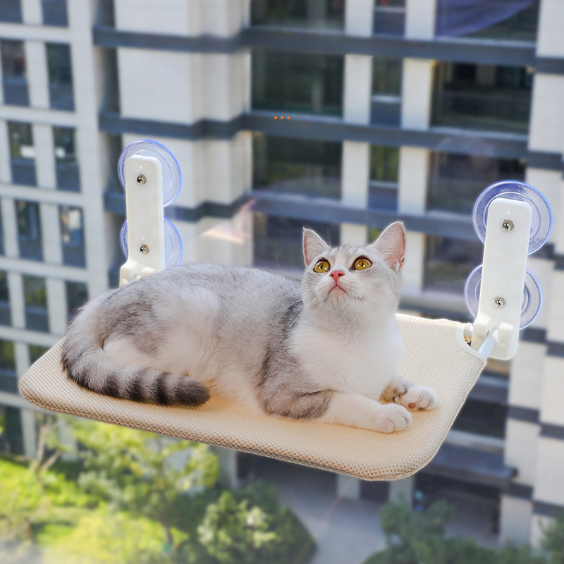 

1pc Foldable Cat Window Hammock, Suction Cup Wall-mounted Cat Shelf Bed, Cat Swing Bed Balcony Cat Basking Platform